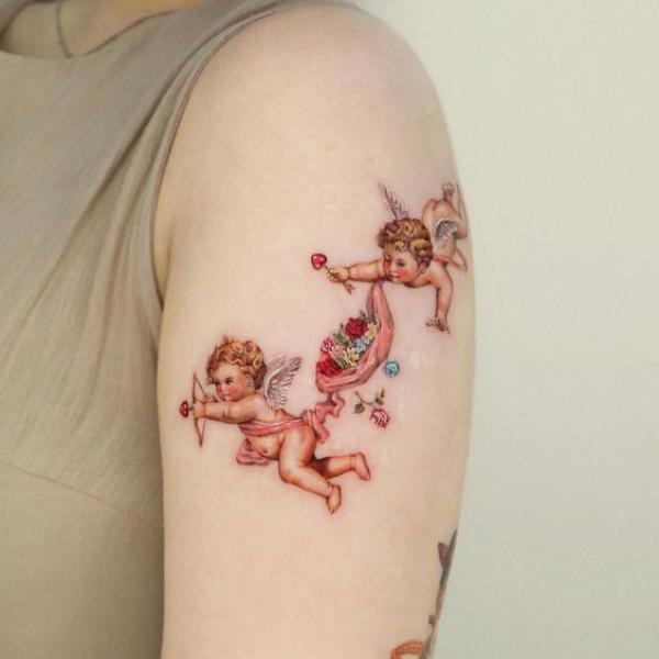 100 Cherub Tattoos: the Designs and Meanings