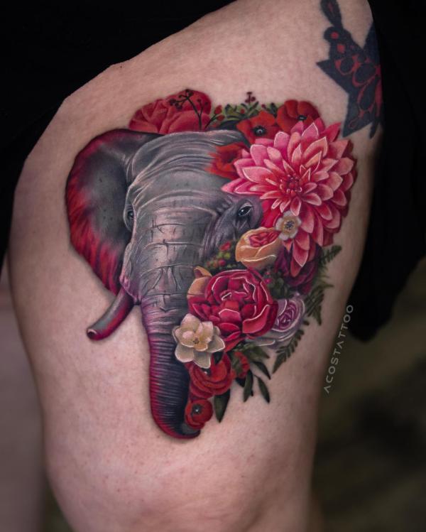 70 Colorful Dahlia Tattoo Designs with Meanings