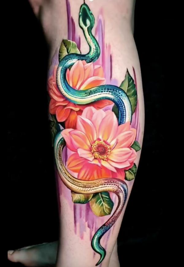 70 Colorful Dahlia Tattoo Designs with Meanings