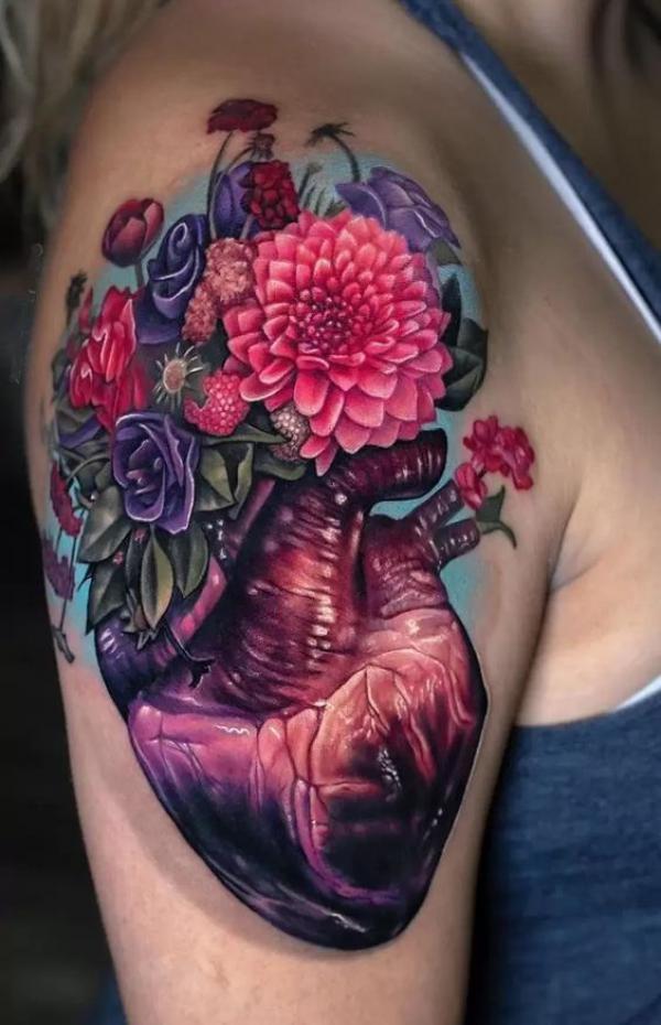 70 Colorful Dahlia Tattoo Designs with Meanings