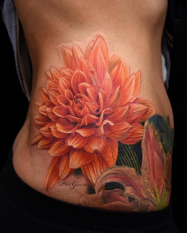 70 Colorful Dahlia Tattoo Designs with Meanings