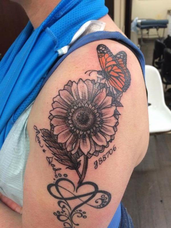 45 Sunflower and Butterfly Tattoo Designs: Ideas for Your Next Ink