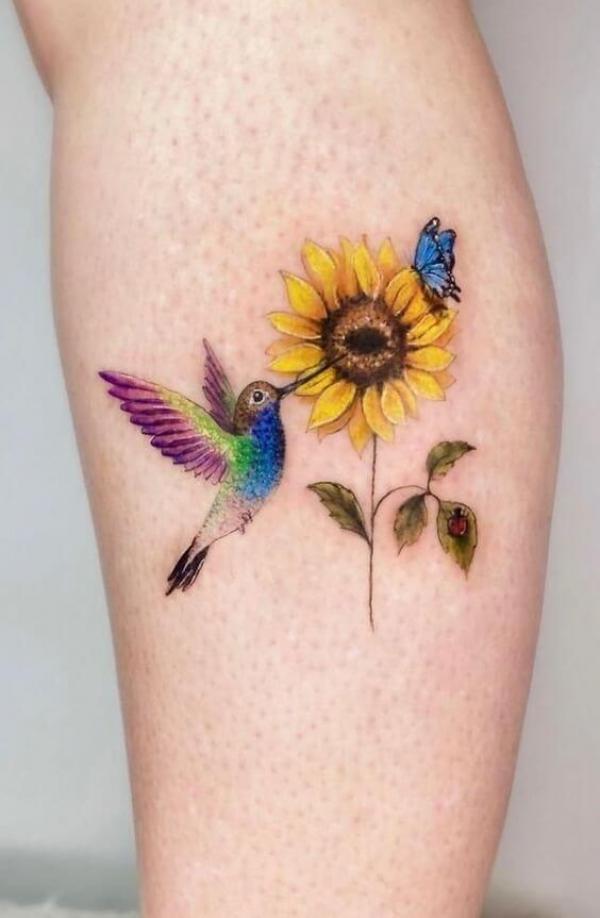 45 Sunflower and Butterfly Tattoo Designs: Ideas for Your Next Ink