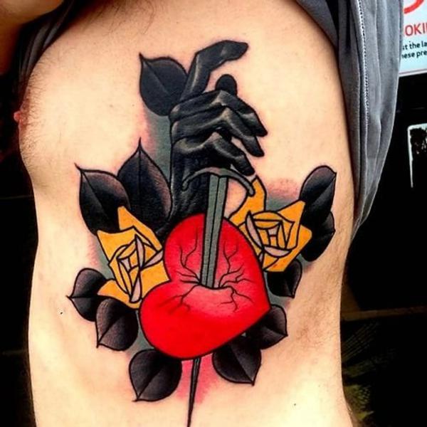 80 Rose and Dagger Tattoo Designs: A Blend of Beauty and Edge