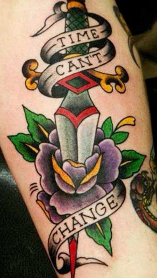 80 Rose and Dagger Tattoo Designs: A Blend of Beauty and Edge