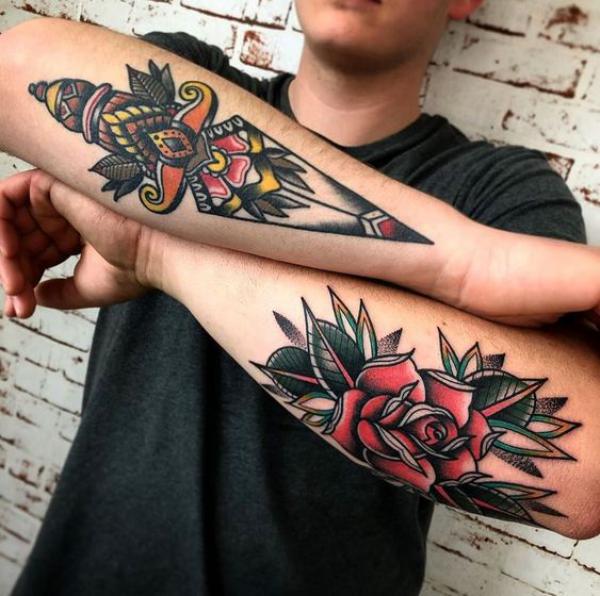 80 Rose and Dagger Tattoo Designs: A Blend of Beauty and Edge