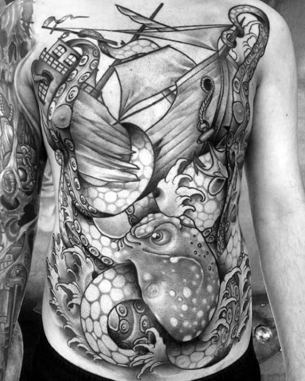 Shipwreck Tattoo: the Depths of Symbolism and Artistry