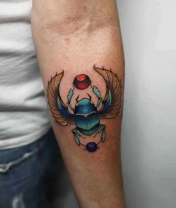 50+ Scarab Tattoo Design Ideas with Meaning
