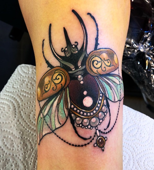 50+ Scarab Tattoo Design Ideas with Meaning