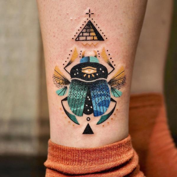 50+ Scarab Tattoo Design Ideas with Meaning