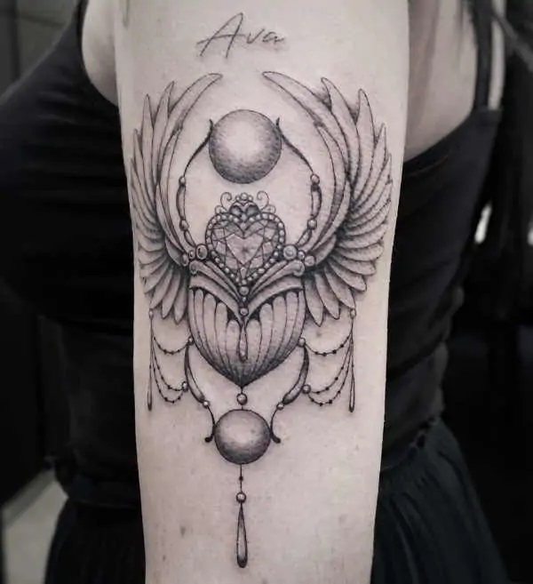 50+ Scarab Tattoo Design Ideas with Meaning