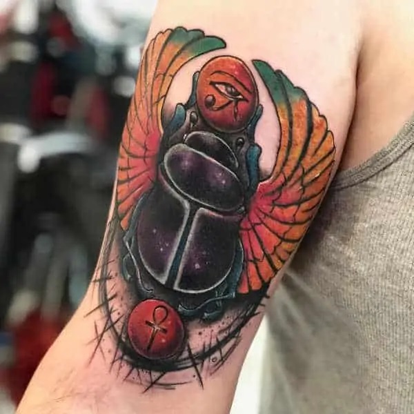 50+ Scarab Tattoo Design Ideas with Meaning