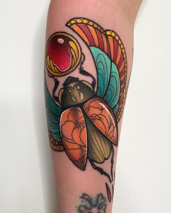50+ Scarab Tattoo Design Ideas with Meaning