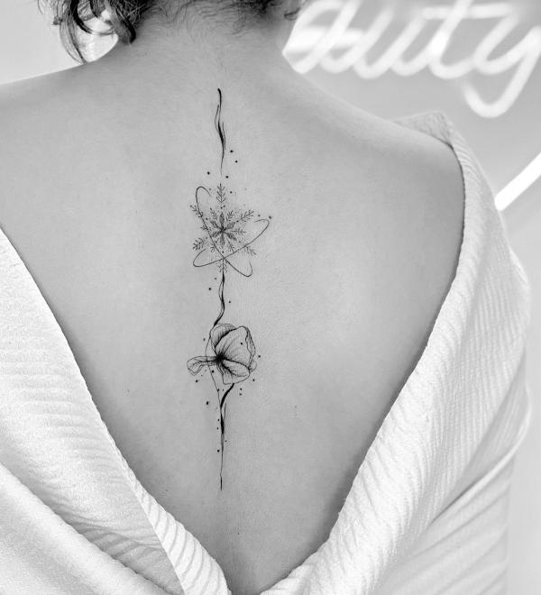 100 Snowflake tattoo Ideas for Your Winter Ink