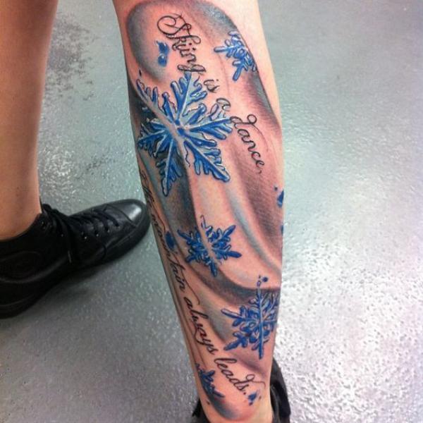 100 Snowflake tattoo Ideas for Your Winter Ink