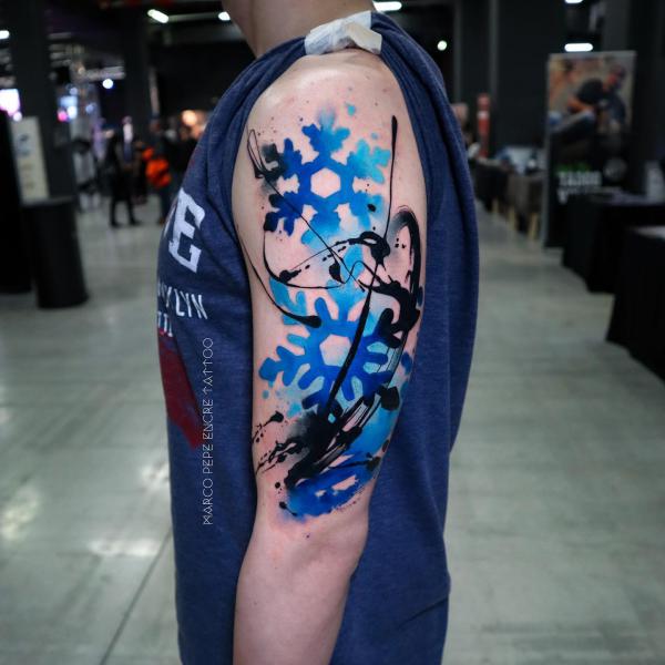 100 Snowflake tattoo Ideas for Your Winter Ink