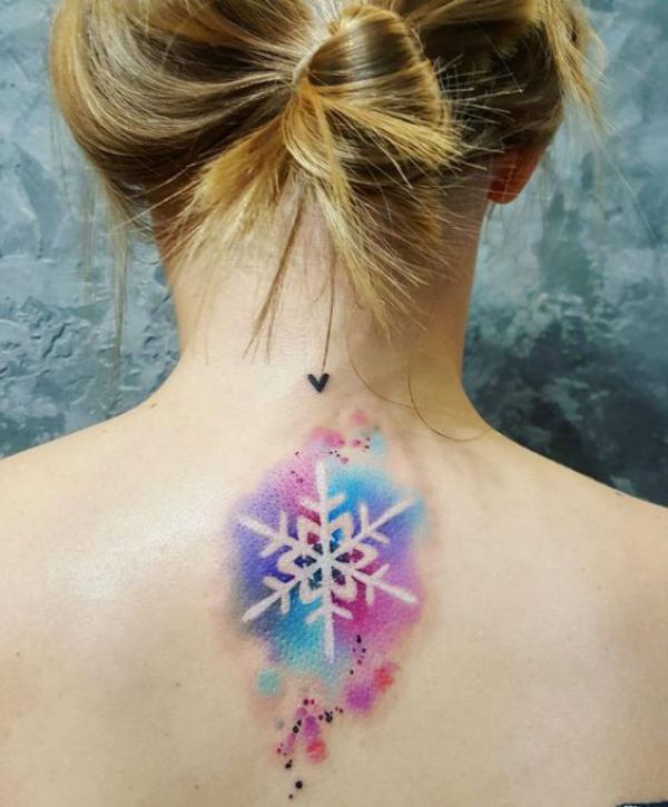 100 Snowflake tattoo Ideas for Your Winter Ink