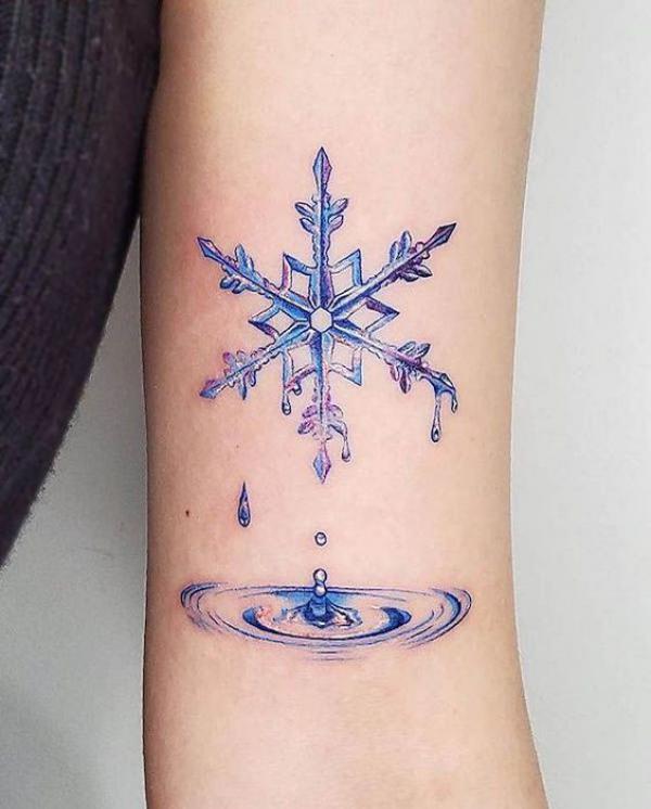 100 Snowflake tattoo Ideas for Your Winter Ink