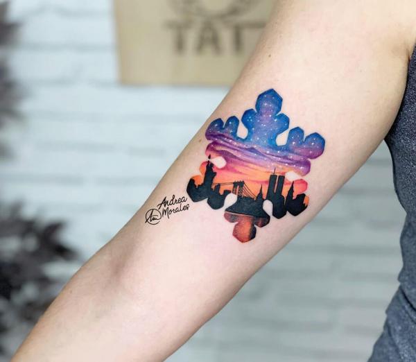 100 Snowflake tattoo Ideas for Your Winter Ink