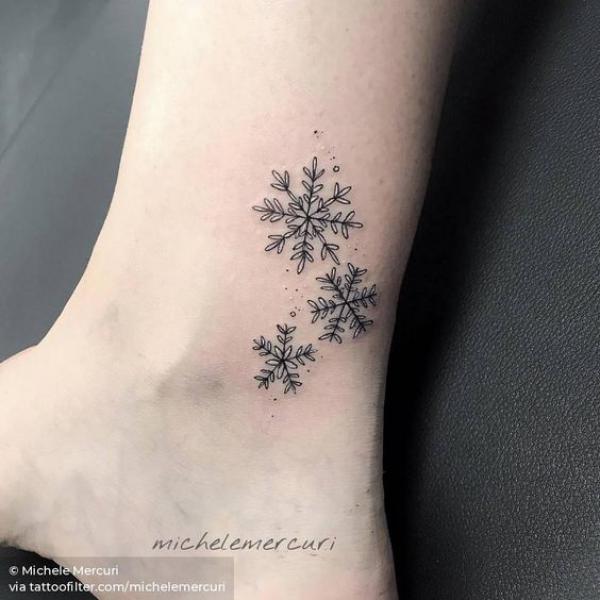 100 Snowflake tattoo Ideas for Your Winter Ink