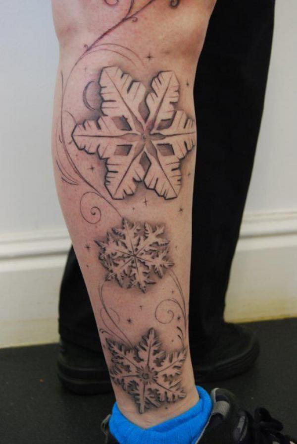 100 Snowflake tattoo Ideas for Your Winter Ink