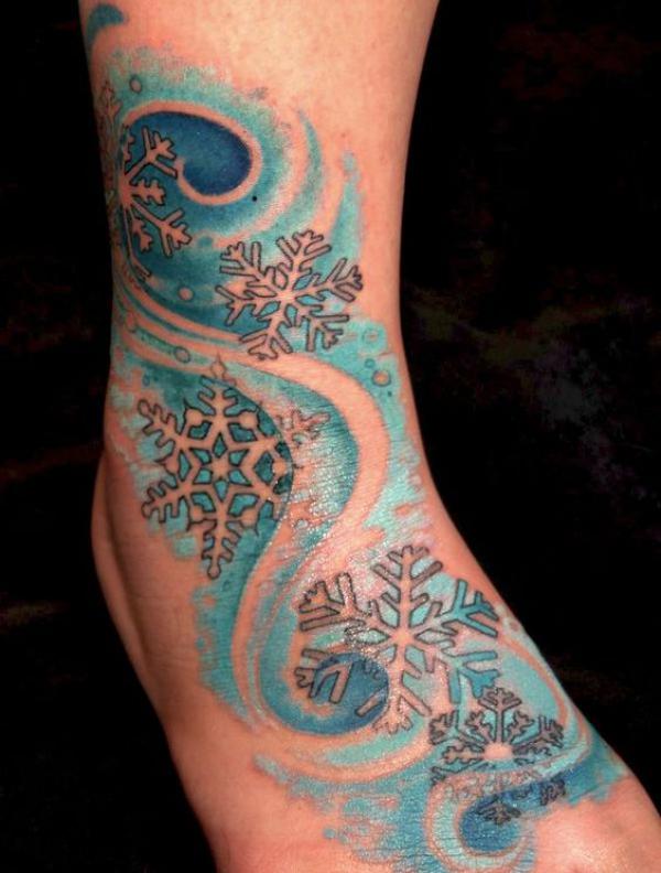 100 Snowflake tattoo Ideas for Your Winter Ink