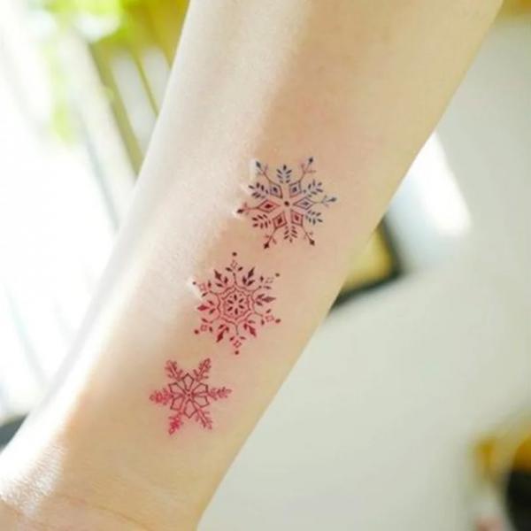 100 Snowflake tattoo Ideas for Your Winter Ink