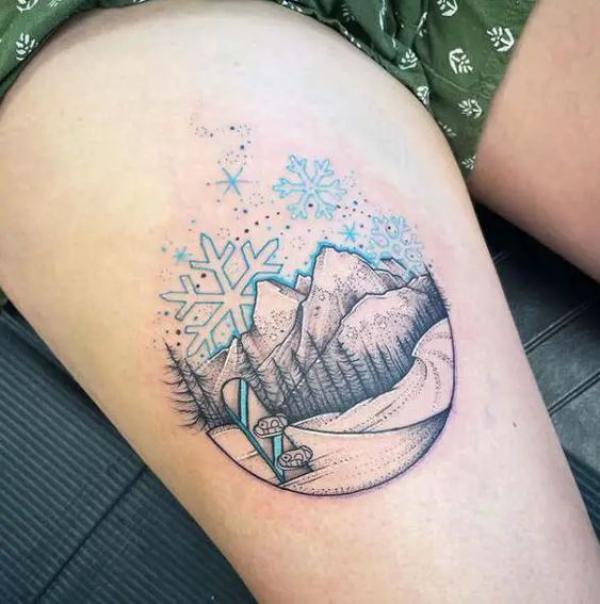 100 Snowflake tattoo Ideas for Your Winter Ink