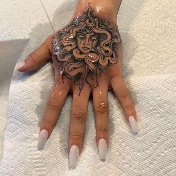 40 Medusa Hand Tattoo Designs with Meaning