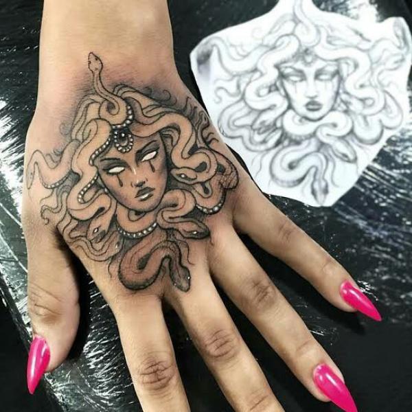40 Medusa Hand Tattoo Designs with Meaning
