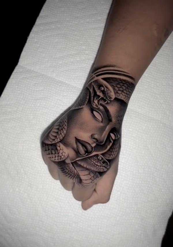 40 Medusa Hand Tattoo Designs with Meaning