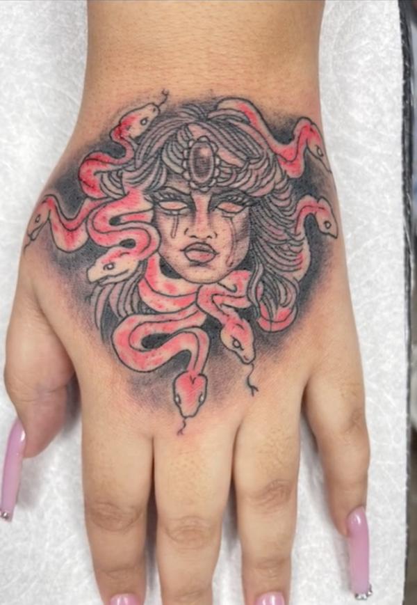 40 Medusa Hand Tattoo Designs with Meaning