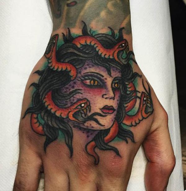 40 Medusa Hand Tattoo Designs with Meaning