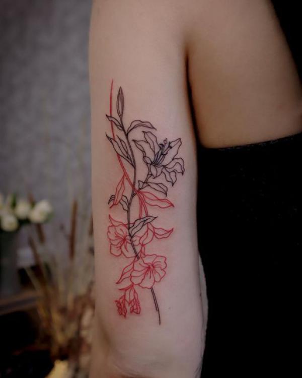 80+ Artistic Line Work Tattoo Designs