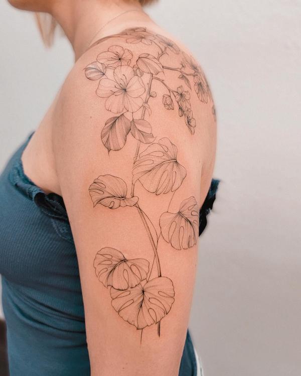 80+ Artistic Line Work Tattoo Designs