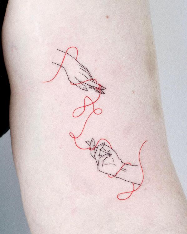 80+ Artistic Line Work Tattoo Designs