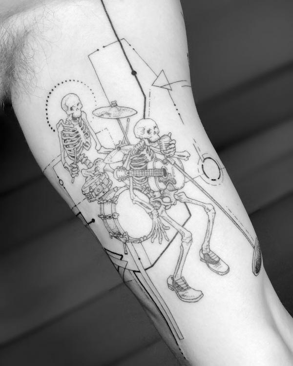 80+ Artistic Line Work Tattoo Designs