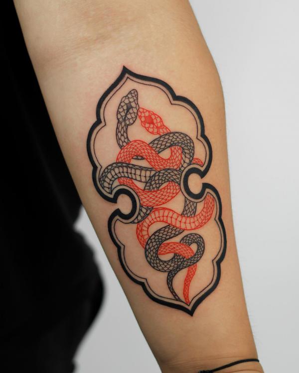 80+ Artistic Line Work Tattoo Designs