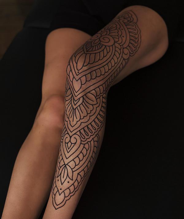 80+ Artistic Line Work Tattoo Designs