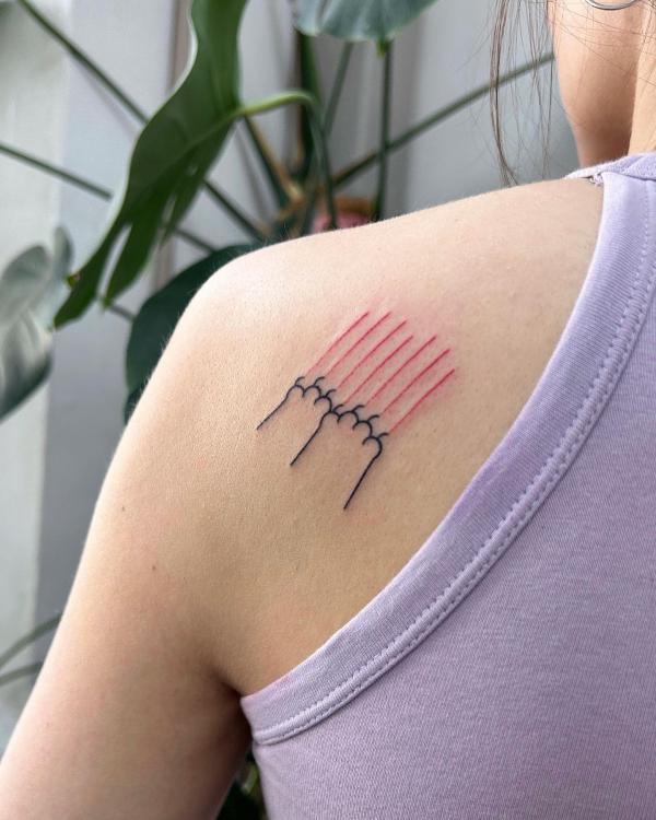 80+ Artistic Line Work Tattoo Designs