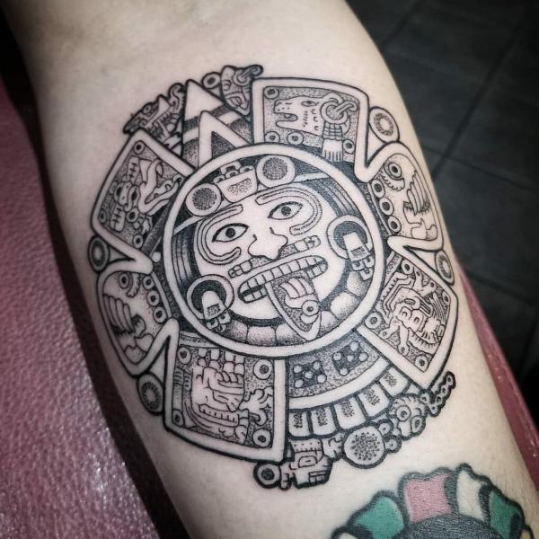The Timeless Allure of the Aztec Calendar Tattoo