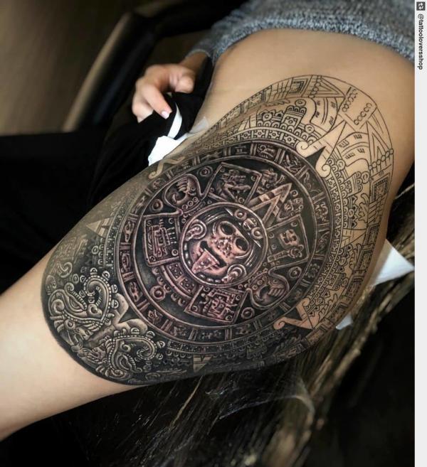 The Timeless Allure of the Aztec Calendar Tattoo