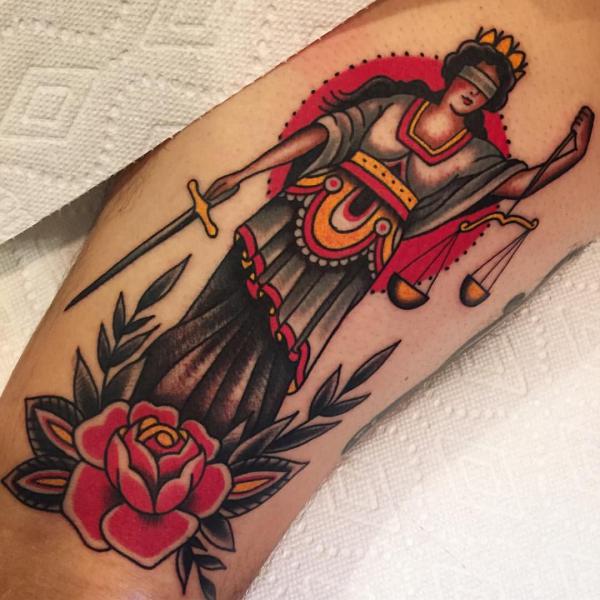 The Scales of Justice Tattoo: Balancing Ink and Ideals