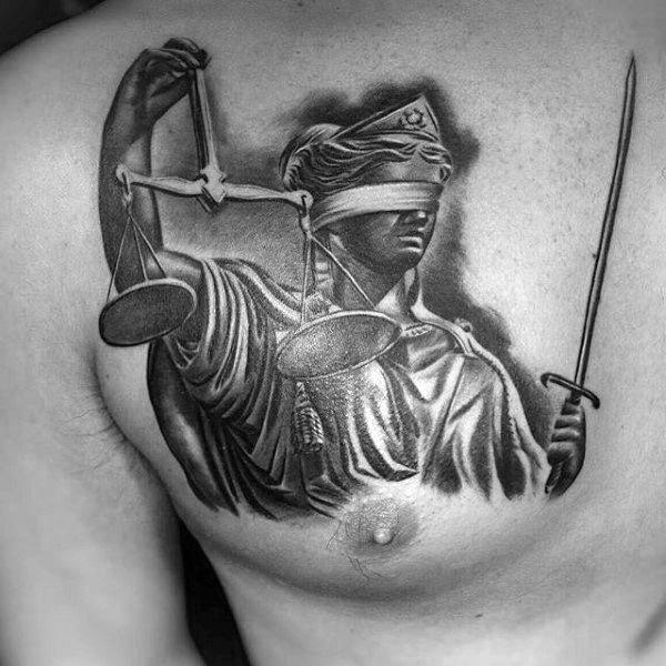 The Scales of Justice Tattoo: Balancing Ink and Ideals