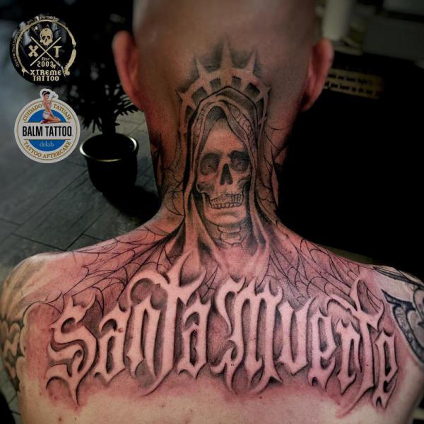 60 Santa Muerte Tattoo Designs with Meaning