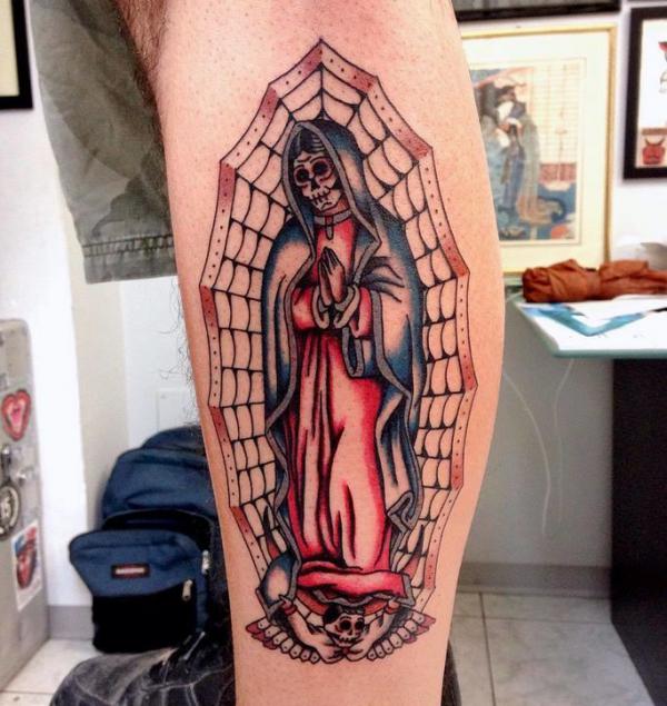 60 Santa Muerte Tattoo Designs with Meaning