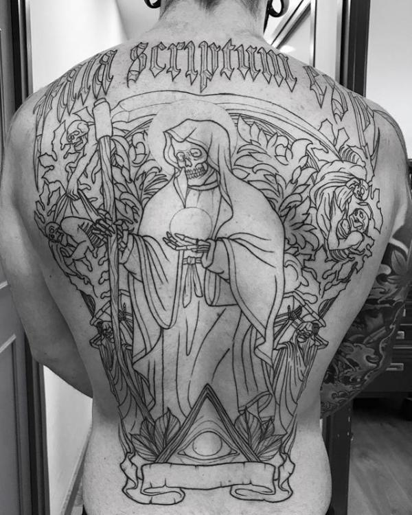 60 Santa Muerte Tattoo Designs with Meaning