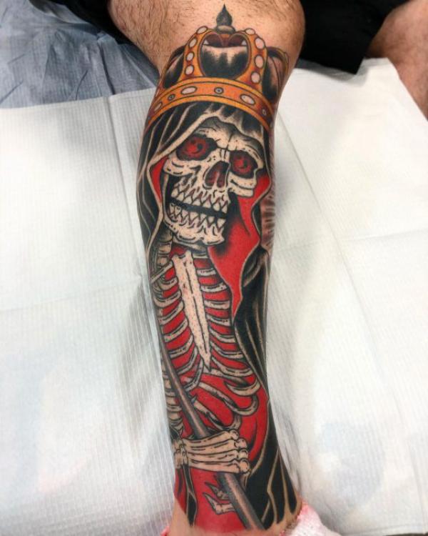 60 Santa Muerte Tattoo Designs with Meaning