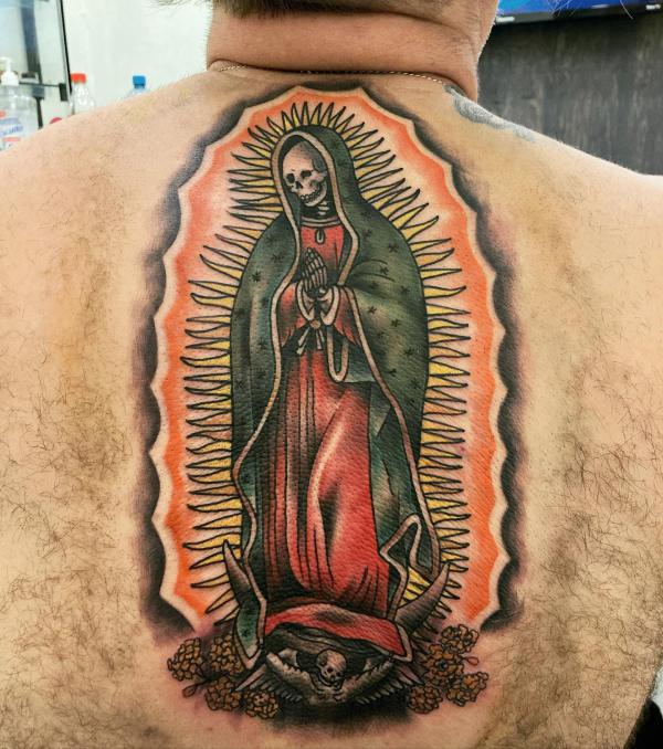 60 Santa Muerte Tattoo Designs with Meaning