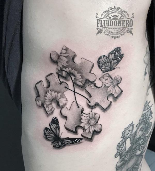 130 Puzzle Tattoo Designs with Meaning